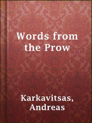 cover image of Words from the Prow